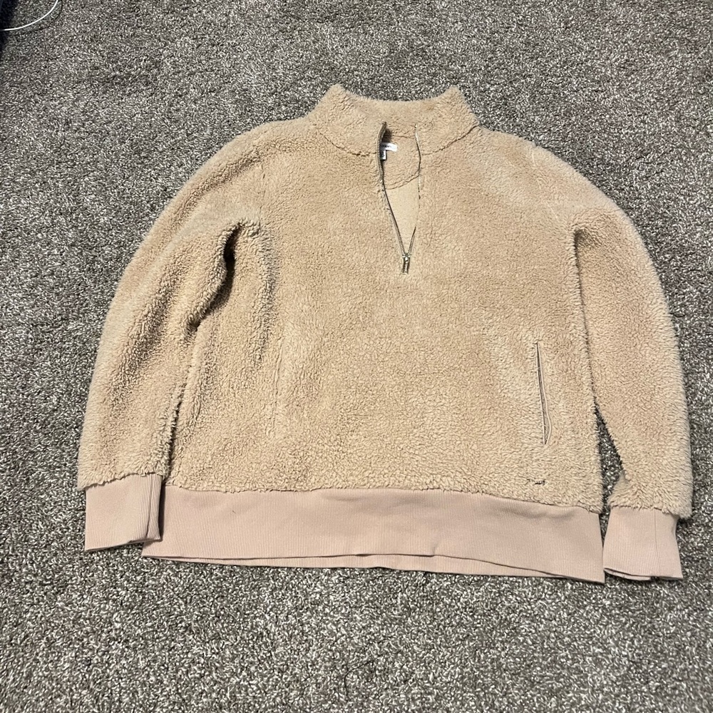 Calvin Klein fuzzy quarter zip
